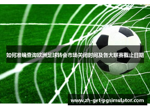 如何准确查询欧洲足球转会市场关闭时间及各大联赛截止日期